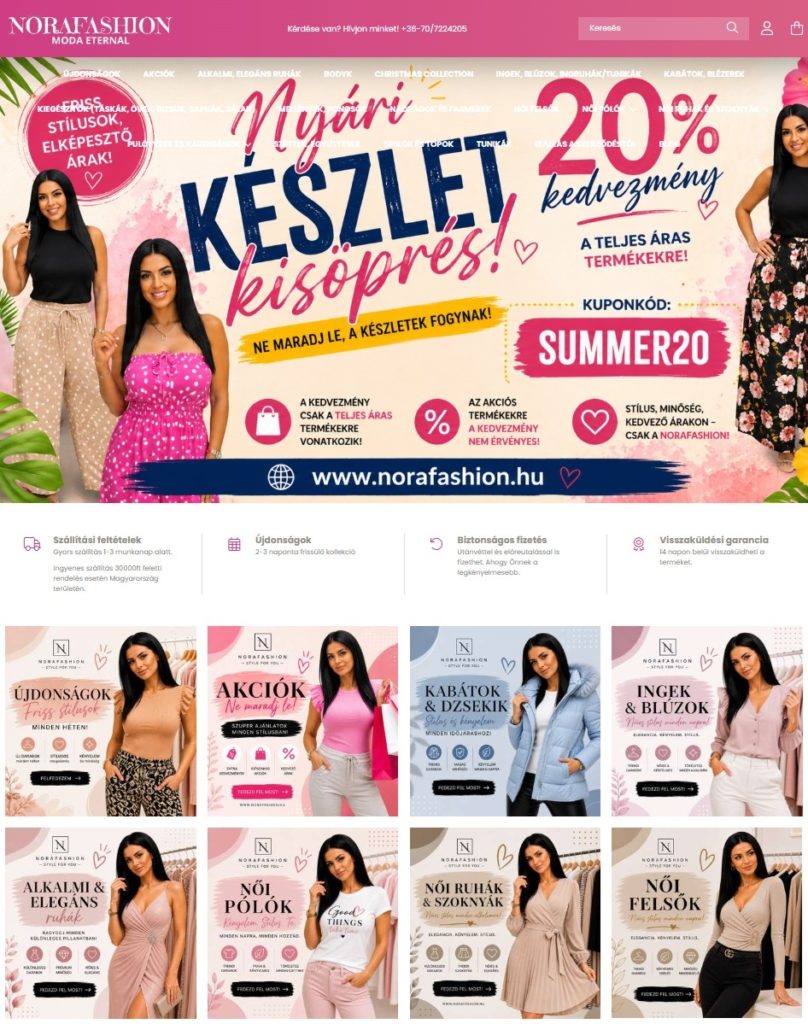 NoraFashion divat webshop nőknek